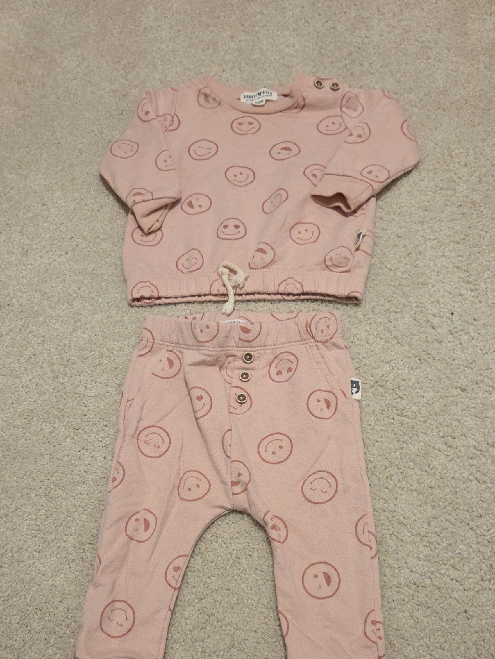Organic Cotton Baby Pink Set